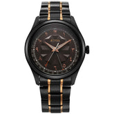 Titan Classique Men's Watch Analog Black Arabic Dial with Black Stainless Steel Band, 1805KM09